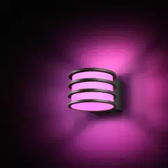 Philips Hue Lucca -seinävalaisin ulkokäyttöön 8.1W 1000-20000K 1100LM anthracite - 3