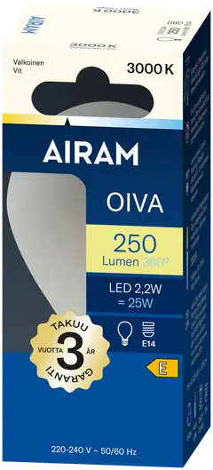 Airam LED P45 830 250lm E14 360 OIVA OP - 2
