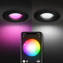 Philips Hue Xamento -upotettu alasvalo kylpyhuoneeseen 4.2W 2000-6500K 1200LM musta 3 kappaletta - 8