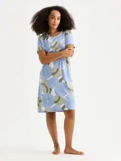 Nanso naisten lyhyt yöpaita Hedda - SININEN - 3