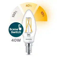 Philips LED-lamppu 5W B35 E14 2700K 470LM lämmin valkoinen - 5