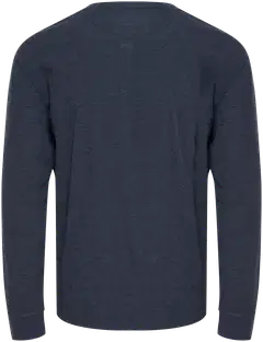 Blend miesten pitkähihainen trikoopaita nappilistalla - Dress Blues - 2