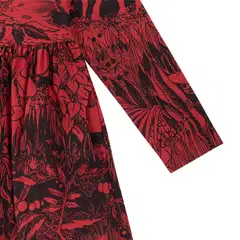 Muumi naisten mekko Hely Rubiini 593105 - tummanpunainen - 2