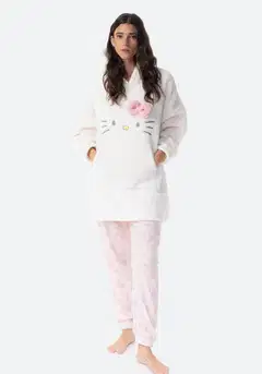 Hello Kitty naisten fleecehuppari I294976 - OFF WHITE - 2