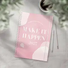 Burde Kalenteri 2027 Make It Happen roosa - 4
