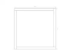 Jämerä hiekkalaatikko, puu, 185cmx185cm - 2