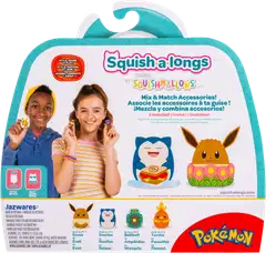 Squishalongs Pokemon 4 Pk Eevee/snorlax - 4