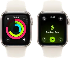 Apple Watch SE 3 GPS 40mm valkoinen alumiinikotelo, valkoinen sport ranneke - S/M - MEH34QN/A - 3