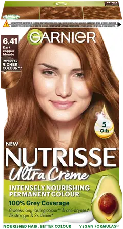 Garnier Nutrisse Ultra Créme 6.41 Dark Copper Blonde Tumma Kuparinvaalea kestoväri 1kpl - 2