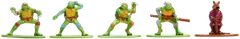 Jada Turtles keräilyhahmot, 4 cm, metallia (die-cast), 18 kpl/pakkaus - 4