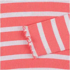 Ciraf lasten rib trikoopaita 25tc260212 - Pink stripes - 3