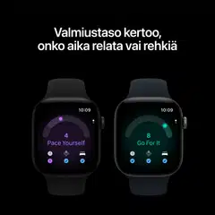 Apple Watch Series 12 GPS + Cellular 46 mm:n musta alumiinikuori ja musta urheiluranneke - S/M - MJG84QN/A - 4