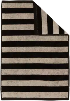 Ratia käsipyyhe Raita 40x40mm 50x70 cm musta/greige - 1