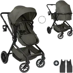 Hauck rattaat Convert N Care oliivi - 1