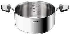 Tefal Emotion Plus pinnoittamaton teräskattila 20 cm + kansi E3284444 - 3
