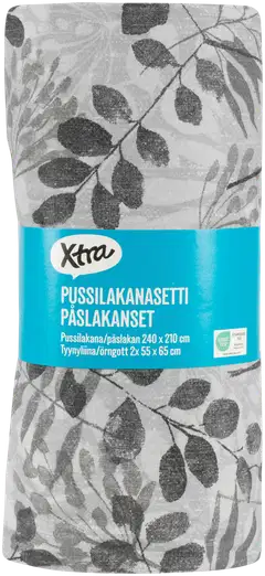 Xtra tuplapussilakanasetti Cherie 240x210 cm harmaa - 2