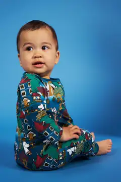 Martinex Muumi vauvojen pyjama Pidot 588610 - SININEN - 5