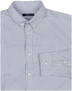 House miesten raidallinen kauluspaita Oxford 194H042508 - Grey stripe - 3