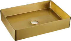 INOX by Tammiholma malja-allas harjattu kulta 500x350 mm - 1