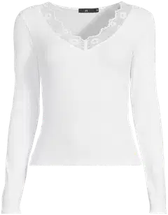 House naisten ribbitrikoopaita Lily Lace - White - 2