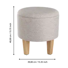 EGLO jakkara Mashike Ø39 cm beige - 4
