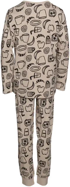 RATIA® lasten pyjama, K325130041 - hiekka/musta - 2