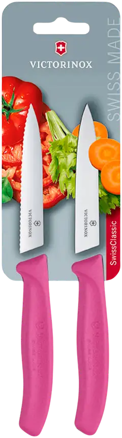 Victorinox pikkuveitsisetti 2 kpl 10 cm pinkki - 2