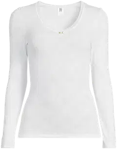 Actuelle naisten pitkähihainen aluspaita AC-39149 - WHITE - 2