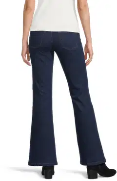 House naisten farkut Straight Flare - DARK BLUE WASHED - 4