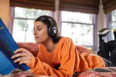 House of Marley langattomat sankakuulokkeet Positive Vibration Frequency, rasta/puu - 6