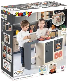 Smoby Kitchen Island, keittiösaareke kokkailuleikkeihin - 4