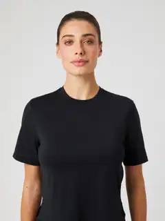 Björn Borg Naisten Borg Cropped T-paita 10004625 - BLACK - 3