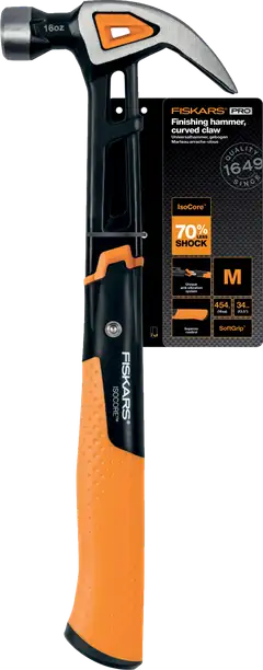 Fiskars IsoCore vasara, sileä lyöntipää M 16oz - 3