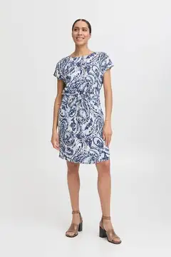 B.young naisten mekko Bymmjoella o neck - Blue Paisley - 3