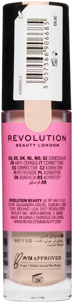 Makeup Revolution Conceal & Define Concealer C3 peite- ja korostusväri - Cool C0,5 - 2