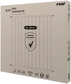 Reer turvaportti esteetön, metallinen valkoinen, 68-106cm - 3