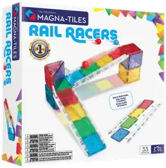 MAGNA-TILES® Rail Racer Small -kuularata 33 osaa magn. rak.sarja - 2