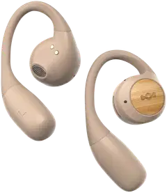 House of Marley langattomat nappikuulokkeet Liberate, beige/puu - 3