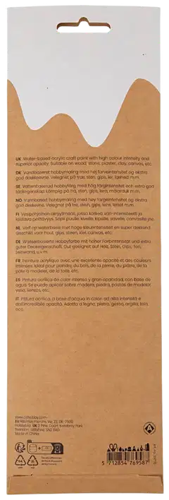 Creativ Company plus color -ask.maali pastelli 6x5ml - 3