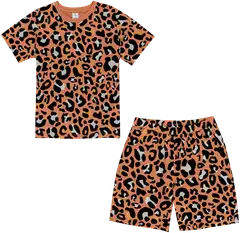 House lasten shortsipyjama leopardi 232H382512 - LEOPARDI - 1
