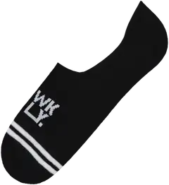 WKLY. unisex footie-sukat 2-pack - Black/white - 3