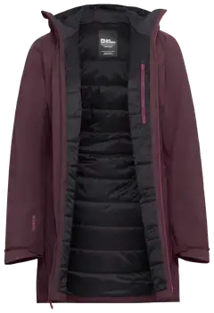 Jack Wolfskin naisten toppatakki Heidelstein - Amaranth - 3