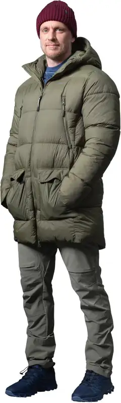 Luode12 miesten talviparkatakki 204L382587 - Olive Night - 5