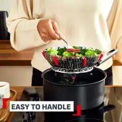 Tefal Ingenio Plus kokoontaittuva höyrytyskori ruostumatonta terästä K1993034 - 6