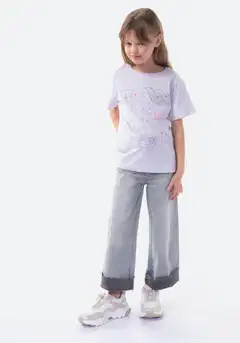 TEX BASIC lasten t-paita I276629 - LILAC LIGHT - 4