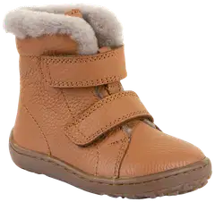 Froddo lasten lampaanvillavuorellinen talvipaljasjalkakenkä Furry Boot - COGNAC - 2