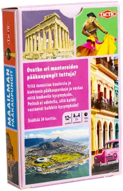 Tactic Korttipeli Maailman pääkaupungit korttikokoinen tietopeli - 6