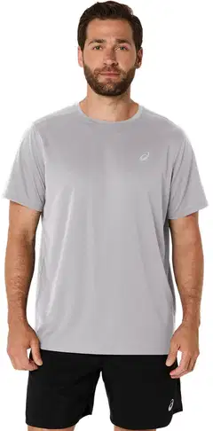 Asics miesten lyhythihainen juoksupaita Core 2011D211 - CLOUD GREY - 1