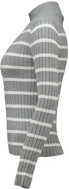 Hailys naisten neule kl44ea da-po1911019s - grey/offwhite stripe - 2