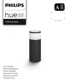 Philips Hue Calla -lisäjalusta ulkokäyttöön 8W 2000-6500K 590LM musta - 2
